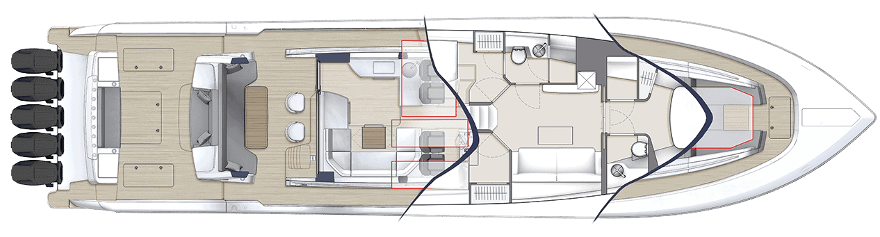 Official top-down layout view of a Scout 670 LXS