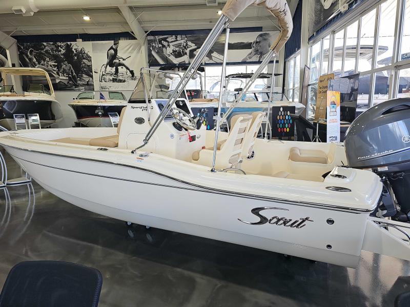 A boat on display at Nashville Boating Center.
